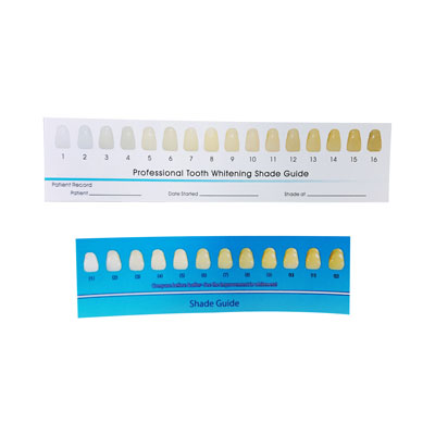 Paper shade guide